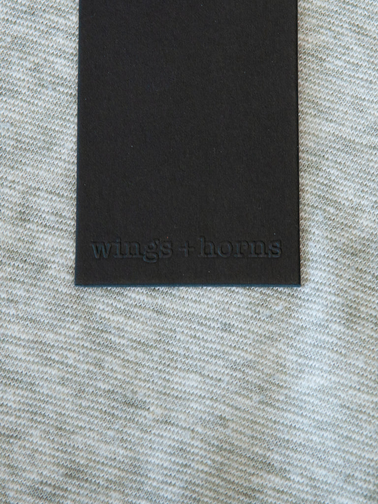 Wings + Horns Sand Gray T-Shirt