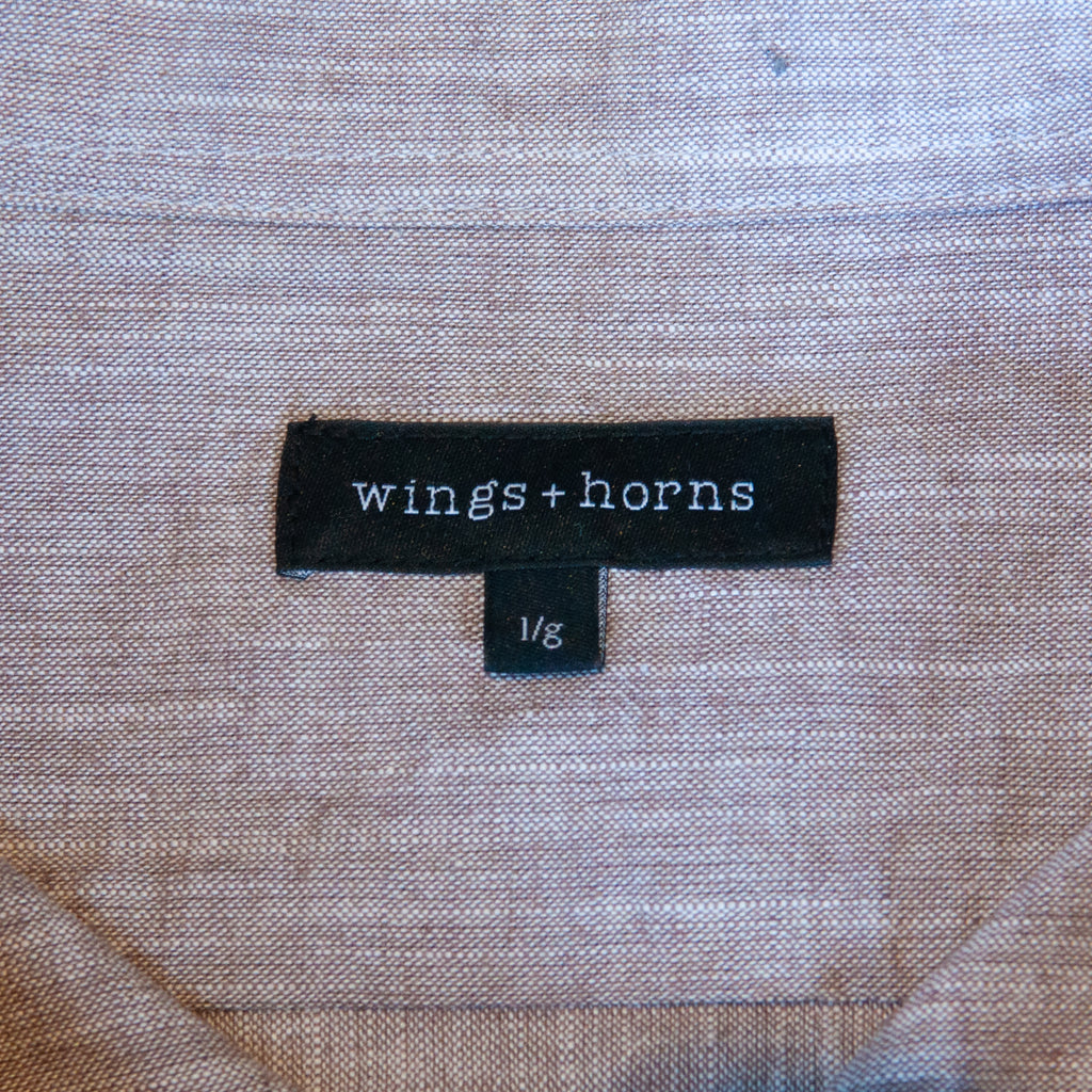 Wings + Horns Gray and Blue Chambray Shirt