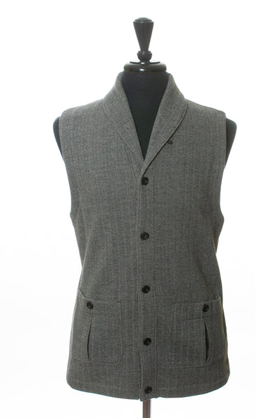 Reigning Champ Gray Herringbone Vest