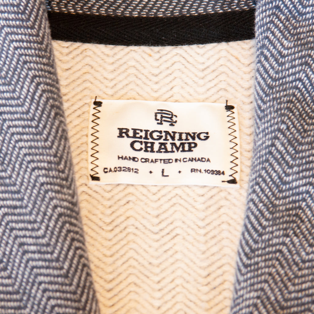 Reigning Champ Gray Herringbone Vest