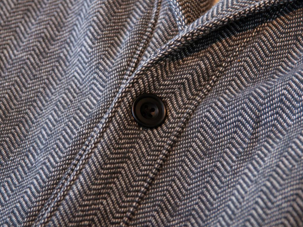 Reigning Champ Gray Herringbone Vest