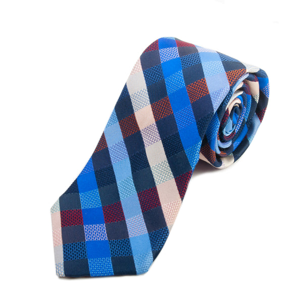 Dion 1967 Multicolor Check Italian Silk Tie