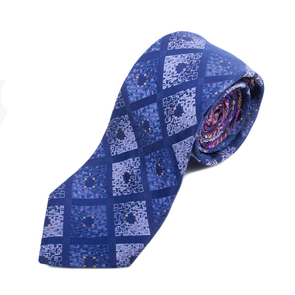 Robert Graham Purple Check Patterned Tie