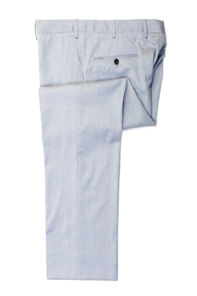 PT01 Light Gray Slim Fit Wool Trousers