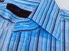 Etro Blue Striped Cotton Shirt