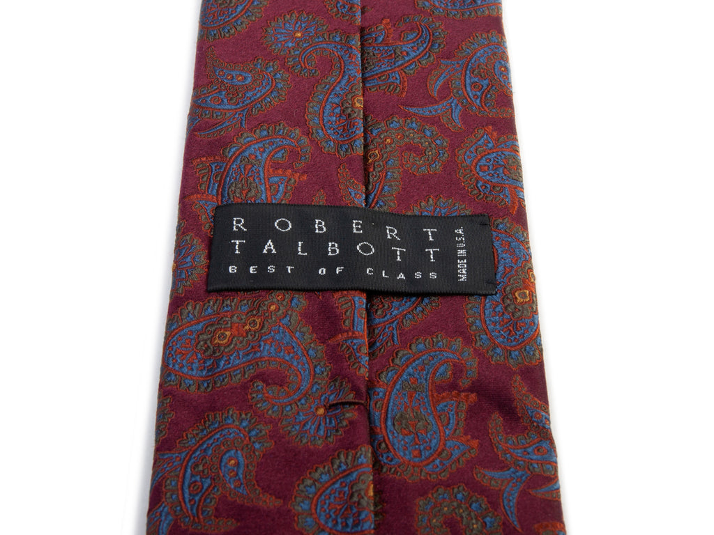 Robert Talbott Best of Class Merlot Paisley Tie