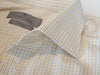 Canali 1934 Yellow Check Stretch Cotton Shirt