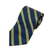 Brooks Brothers Yellow on Navy Blue Striped English Silk Tie