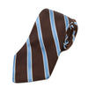 Brooks Brothers Blue on Brown Striped English Silk Tie