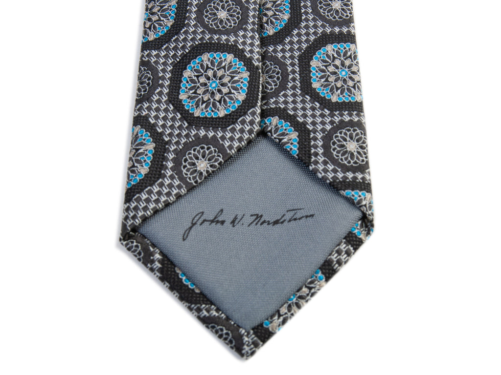 John W Nordstrom Gray Medallion Tie