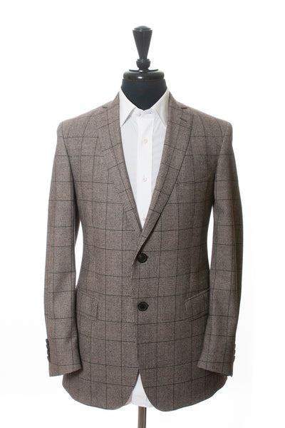 Etro Milano Brown Check Wool Suit