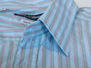 Dolce & Gabbana Green on Blue Striped Tailored Fit Shirt