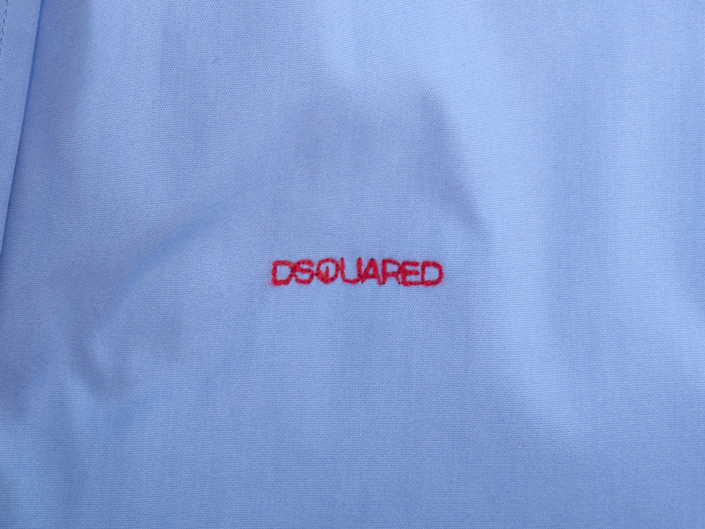 DSquared2 Lilac Stretch Cotton Shirt