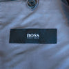 Hugo Boss Gray Striped Cotton Linen Maxwell Blazer