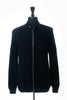 Brunello Cucinelli Navy Blue Cable Knit Full Zip Cardigan Sweater