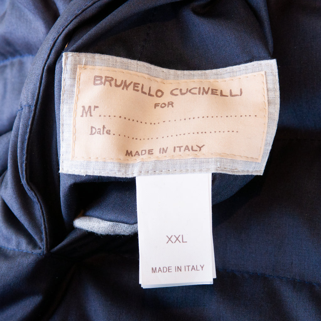 Brunello Cucinelli Reversible Silk Cashmere Down Vest