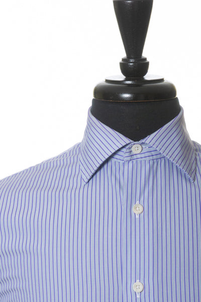 Canali 1934 Purple Striped Cotton Shirt