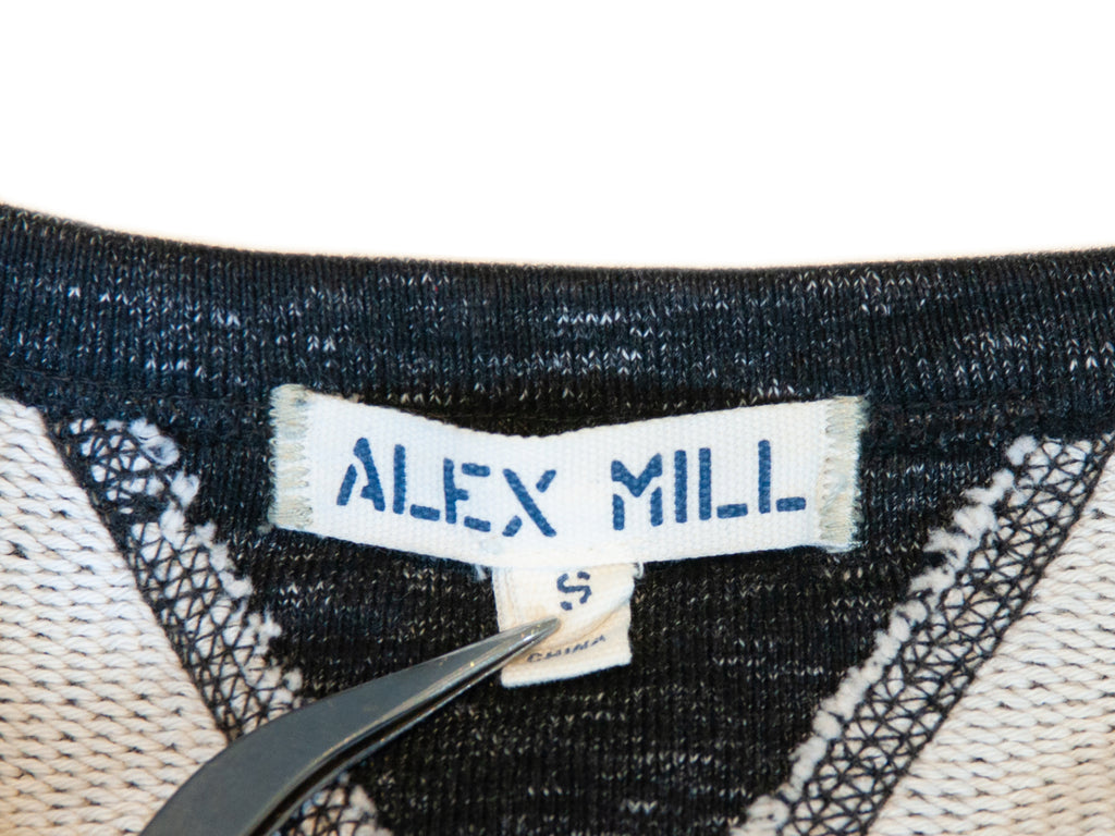 Alex Mill Heathered Black Crew Neck Sweater