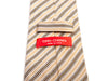 Tino Cosma Brown Pattern Striped Satin Tie