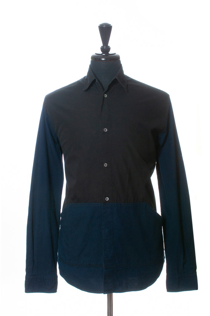 Alexander McQueen Black and Blue Chore Shirt