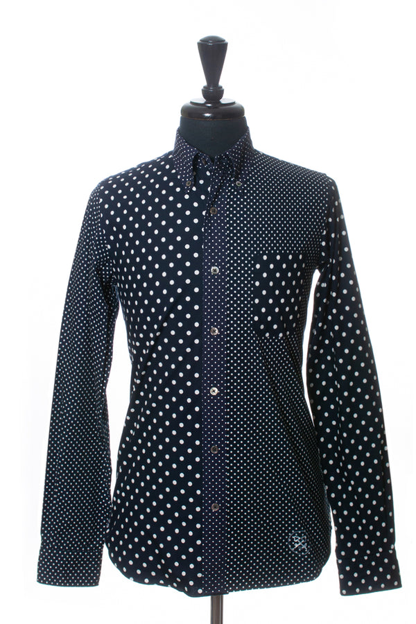 Uniform Experiment Black Polka Dot Shirt
