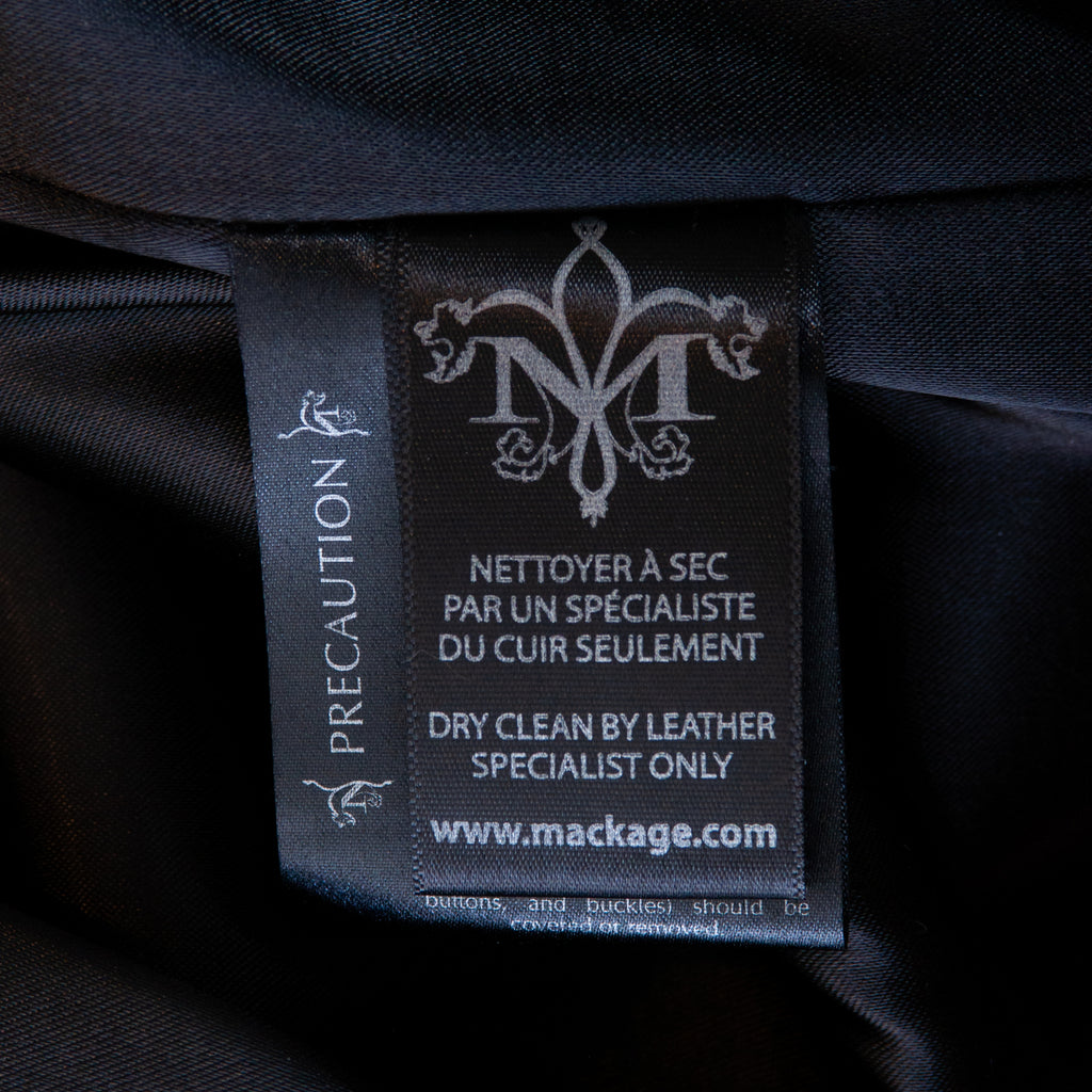 Mackage Black Cashmere Blend Overcoat