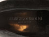 Giorgio Armani Charcoal Gray Textured Suede Cap Toe Oxford Shoes