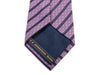 Ermenegildo Zegna Purple Striped Silk Tie