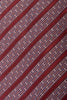 Ermenegildo Zegna Maroon Striped Silk Tie