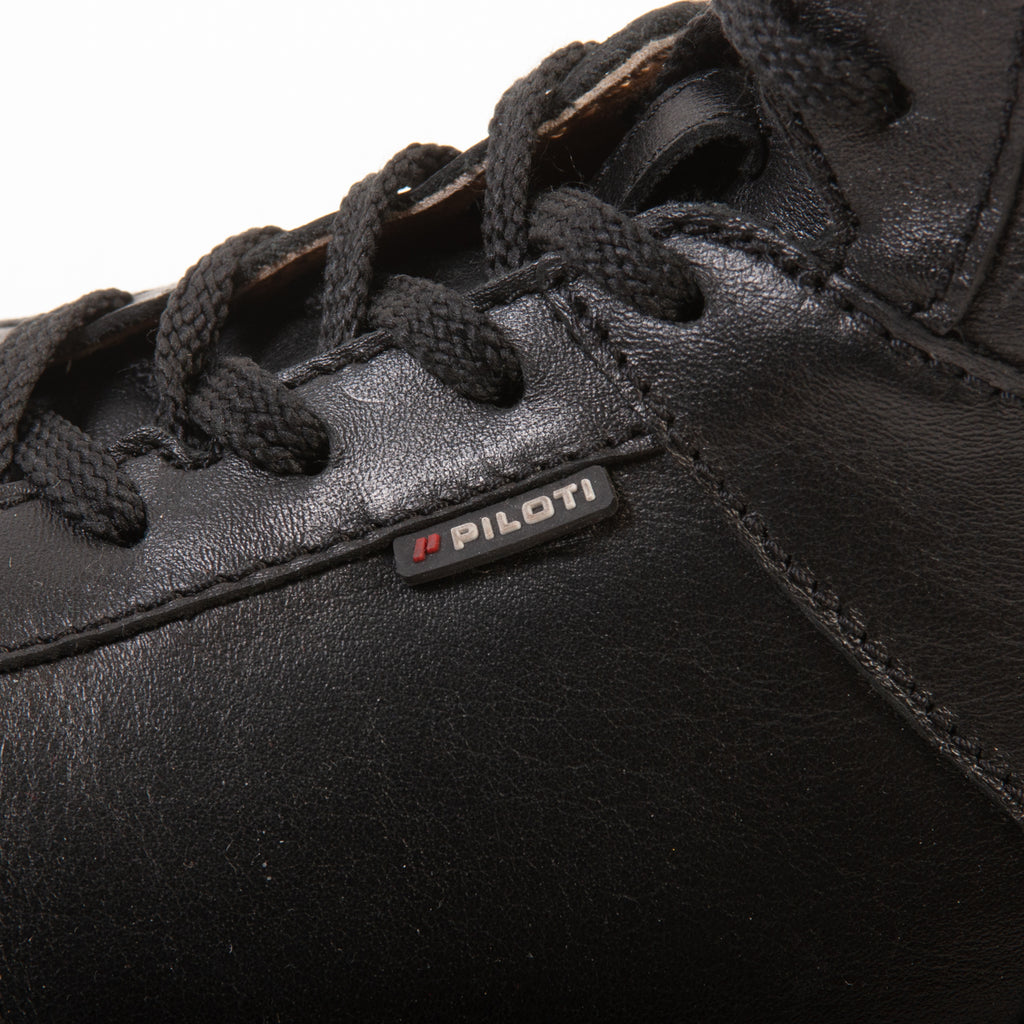 Piloti Black Leather Apex High Shoes
