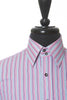 Dolce&Gabbana NWOT Pink on Gray Striped Classic Fit Shirt