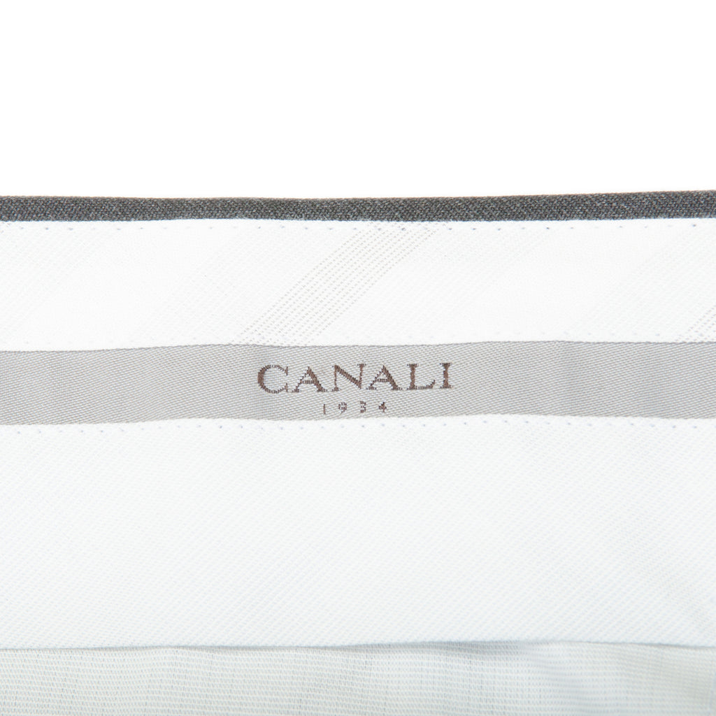 Canali 1934 Dark Gray Wool Trousers
