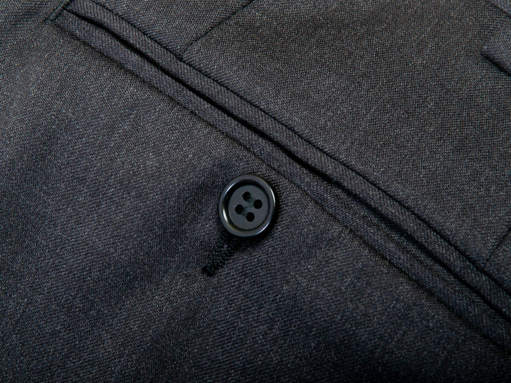 Canali 1934 Dark Gray Wool Trousers