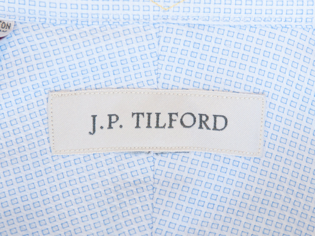 JP Tilford Light Blue Box Twill Shirt