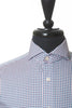 Eton Brown and Blue Checked Slim Fit Oxford Shirt