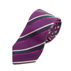 Hugo Boss Purple Striped Silk Tie