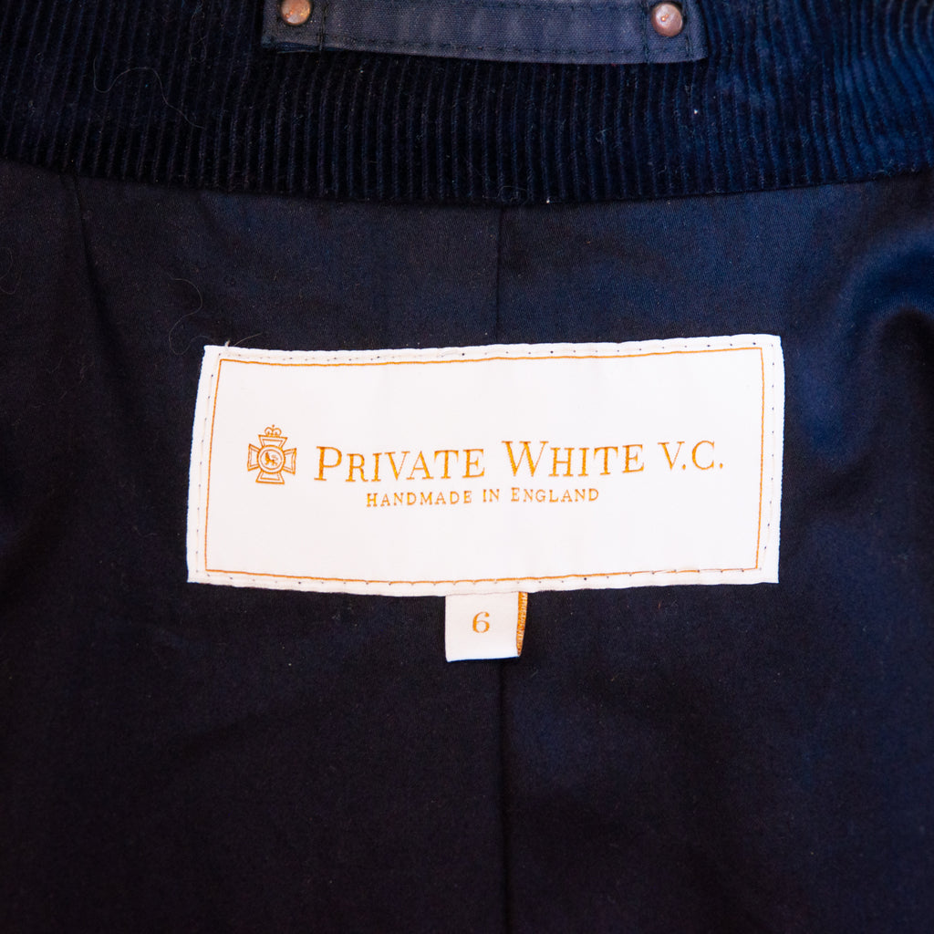 Private White Midnight Navy Blue Ventile Harrington Jacket