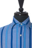 Etro Blue Striped French Cuffed Classic Fit Shirt