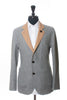 Brunello Cucinelli Brown and Gray Silk Cashmere Reversible Blazer