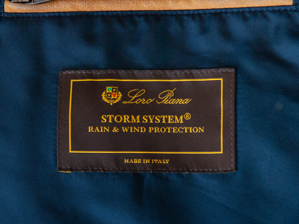Loro Piana Navy Blue Storm System Coat