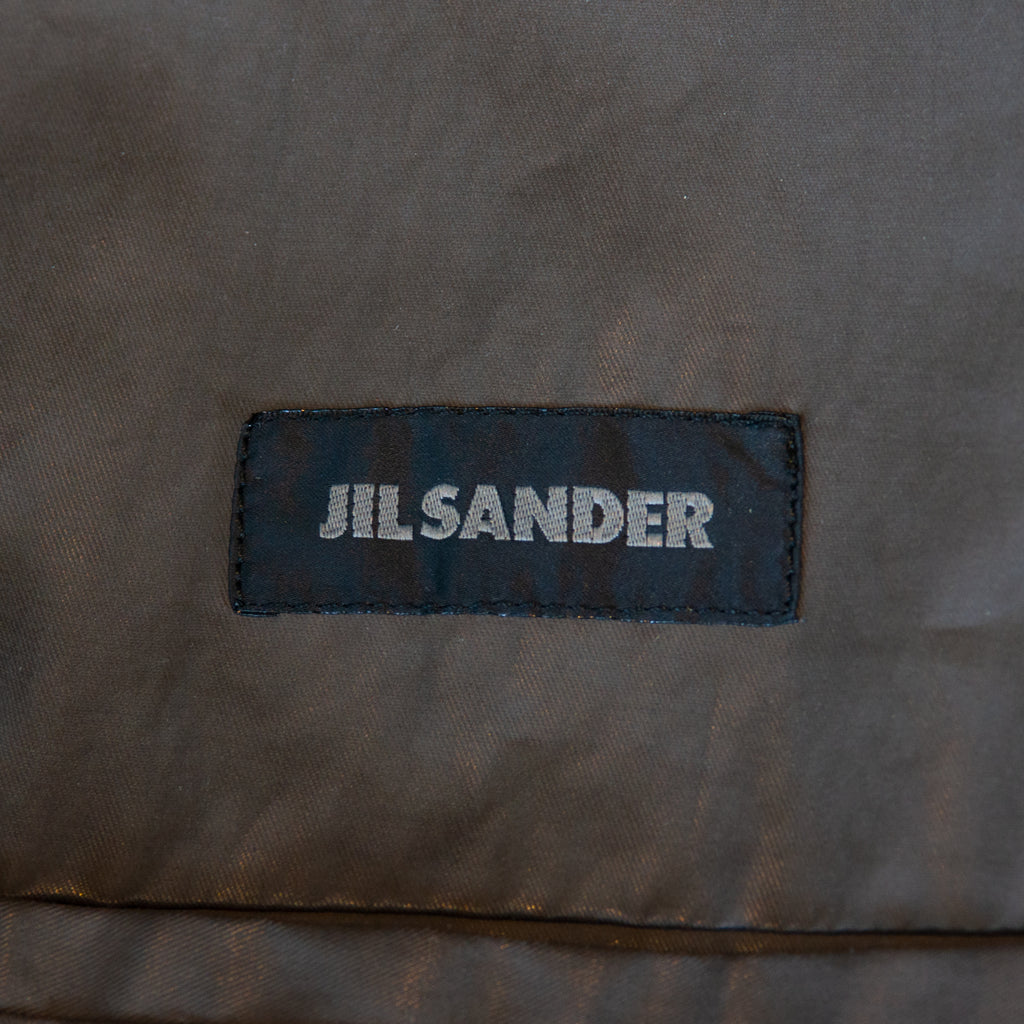 Jil Sander Gray Waterproof Double Breasted Jacket