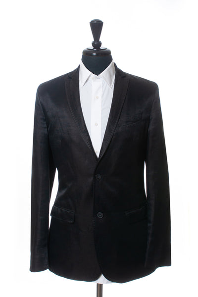 Costume National Black Linen Blend Blazer