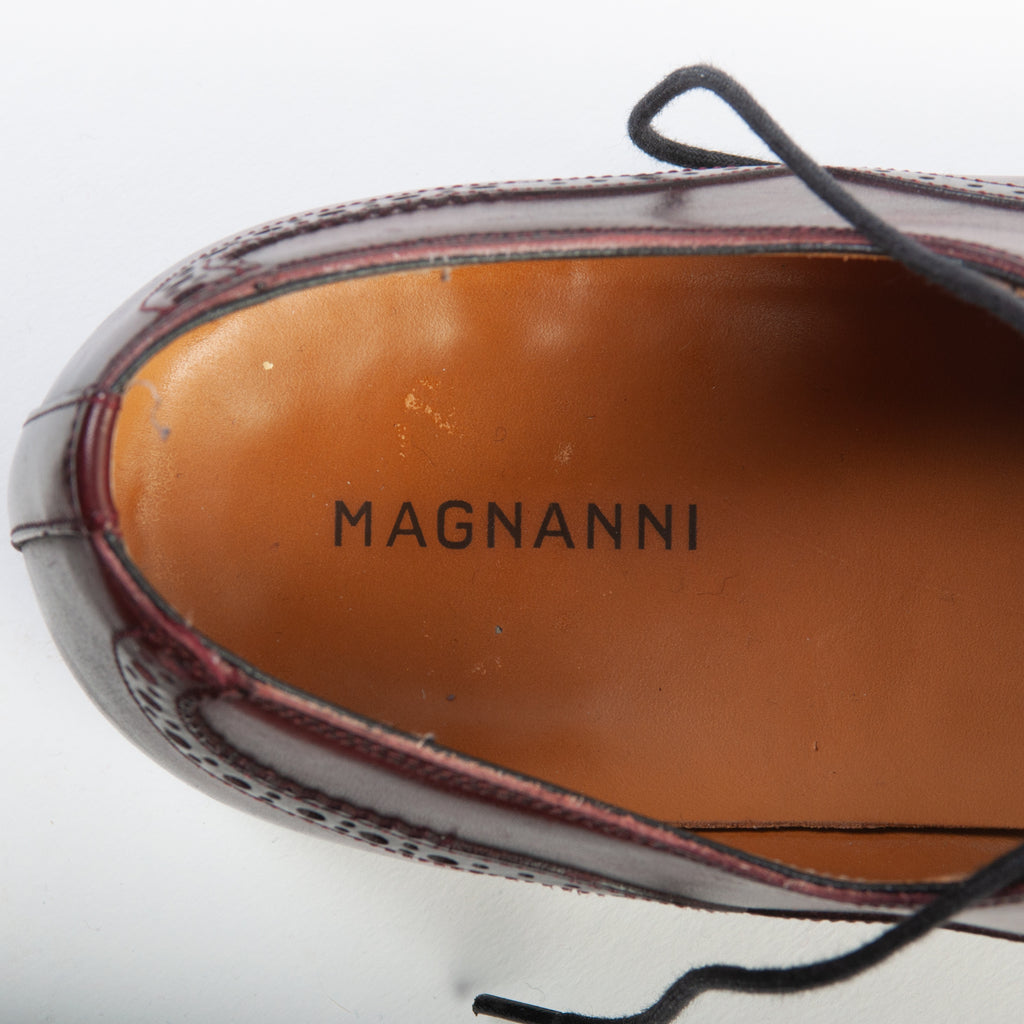 Magnanni Oxblood Wingtip Shoes