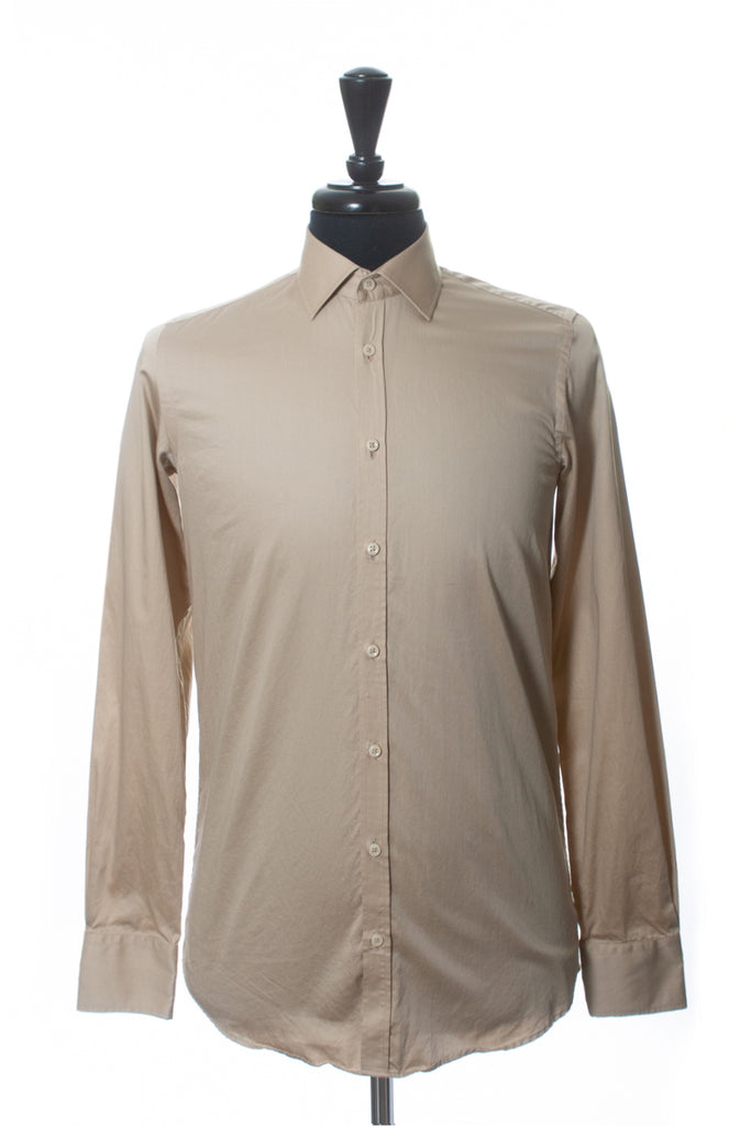 Sand Copenhagen Light Brown Cotton Shirt