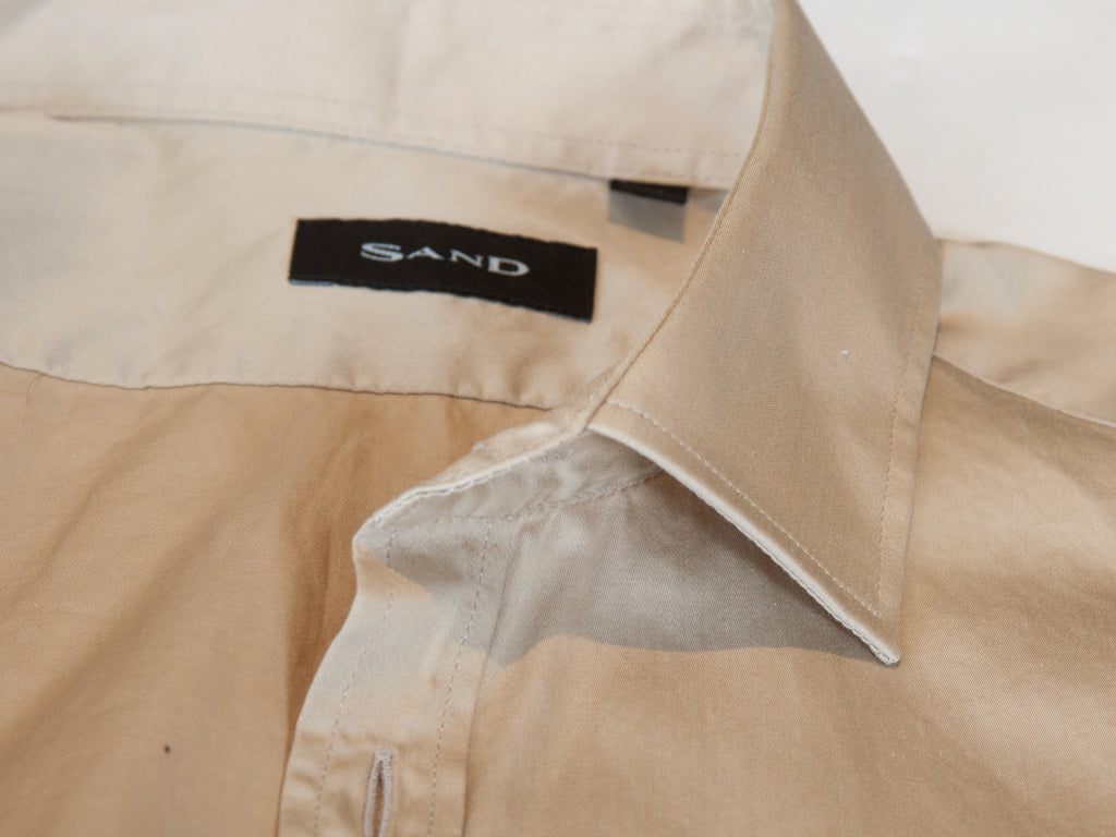 Sand Copenhagen Light Brown Cotton Shirt