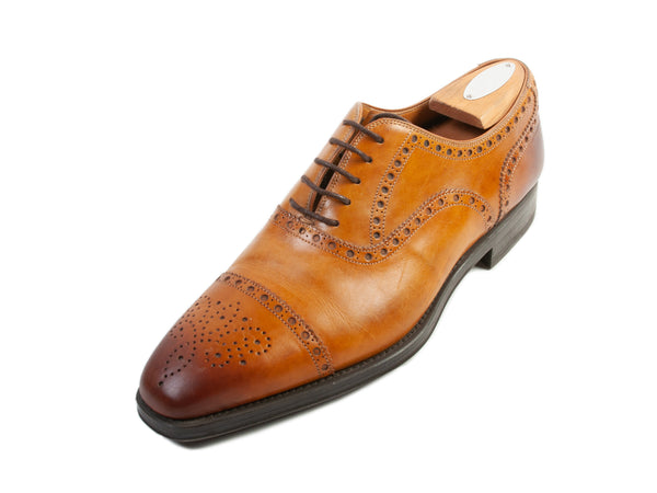 Magnanni Brown Cap Toe Oxford Shoes
