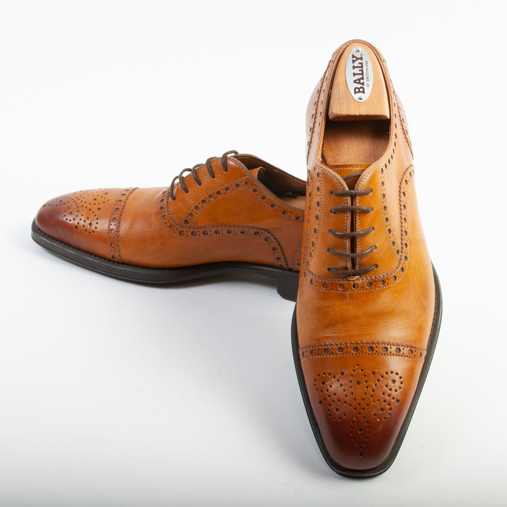 Magnanni Brown Cap Toe Oxford Shoes