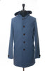 LodenTal Cement Blue Merino Wool Coat