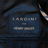 Lardini Navy Blue Striped Loro Piana Rain System Identity Soft Suit