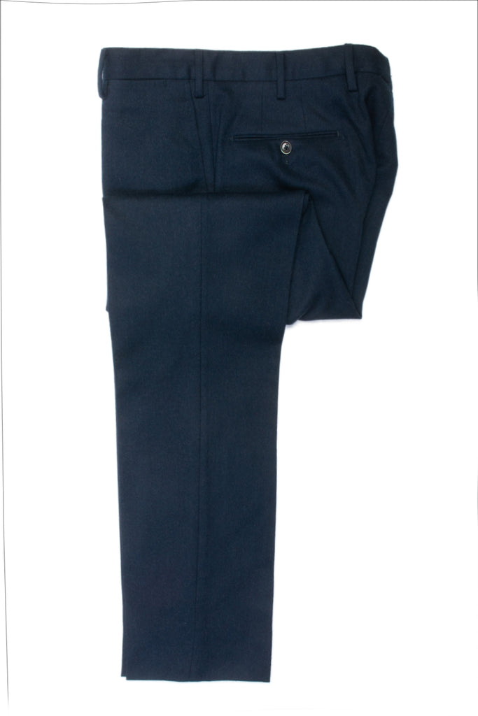 PT01 Navy Blue Slim Fit Stretch Flannel Pants